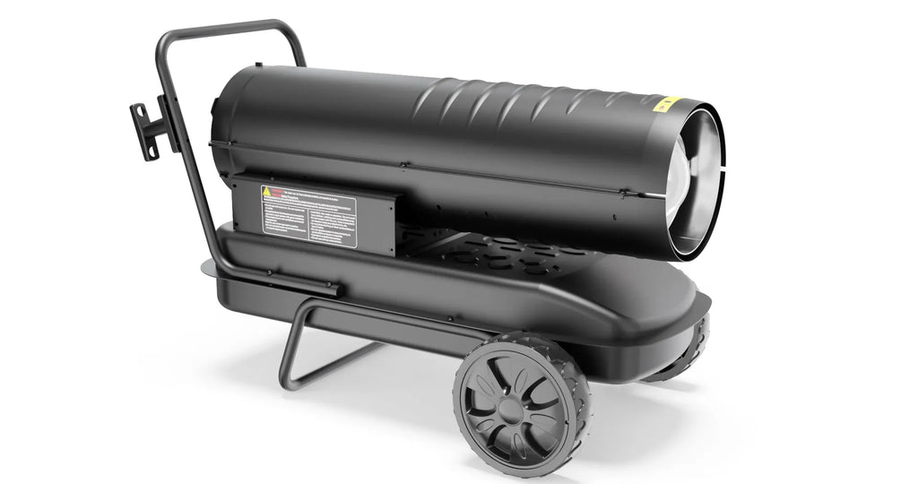 HBM verrijdbare dieselheater rond, 30000 Watt